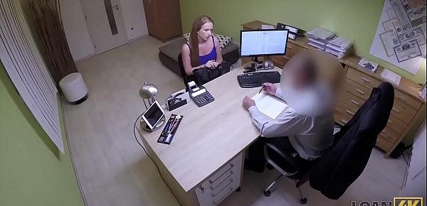  LOAN4K. Bad agent fucks good student girl and approves her documents